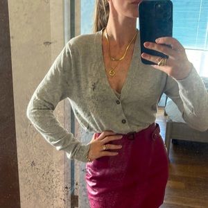 ZARA Mens Heather Grey Cardigan ‘